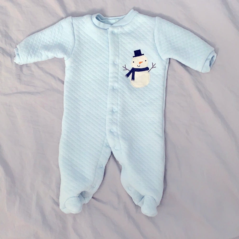 Light Blue Snowman sleeper